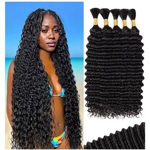 Human Braiding Hair for Boho Braids 160g 5 Bundles/Pack 20 Inch Curly Bohohair